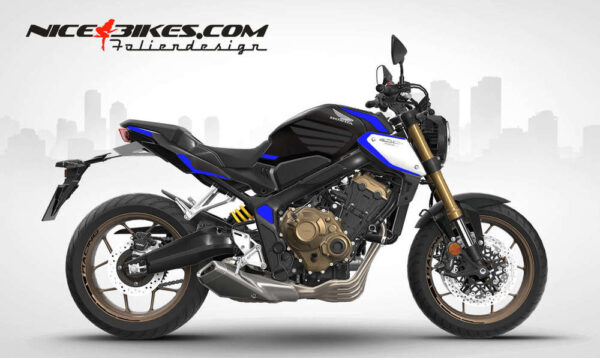 Foliendesign Honda CB650R 2023 Racing Blue