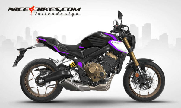 Foliendesign Honda CB650R 2023 Manga Violett