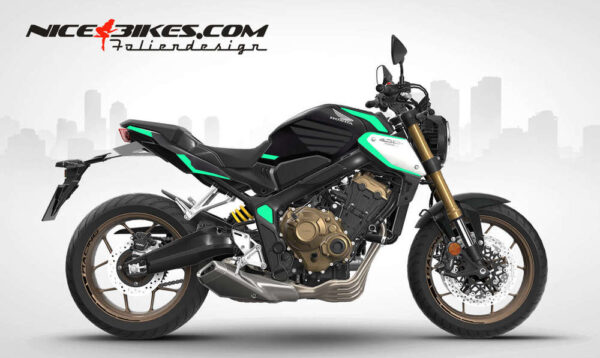 Foliendesign Honda CB650R 2023 Miami Blue