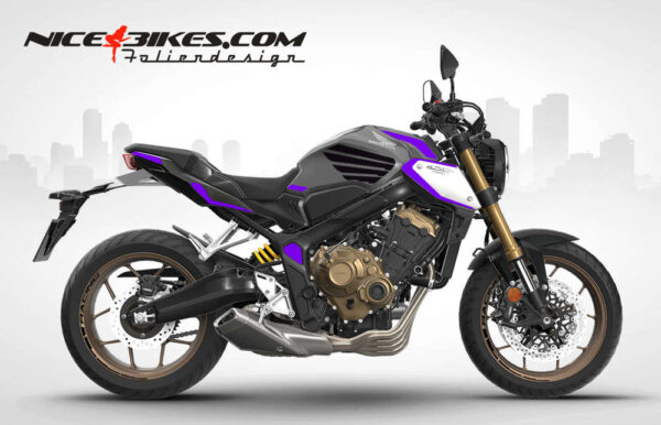 Foliendesign Honda CB650R 2023-S Manga Violett