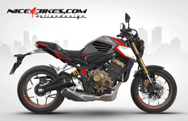 Foliendesign Honda CB650R 2023-S Racing Red