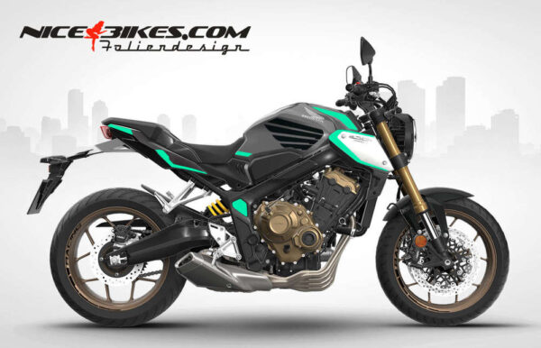 Foliendesign Honda CB650R 2023-S Miami Blue